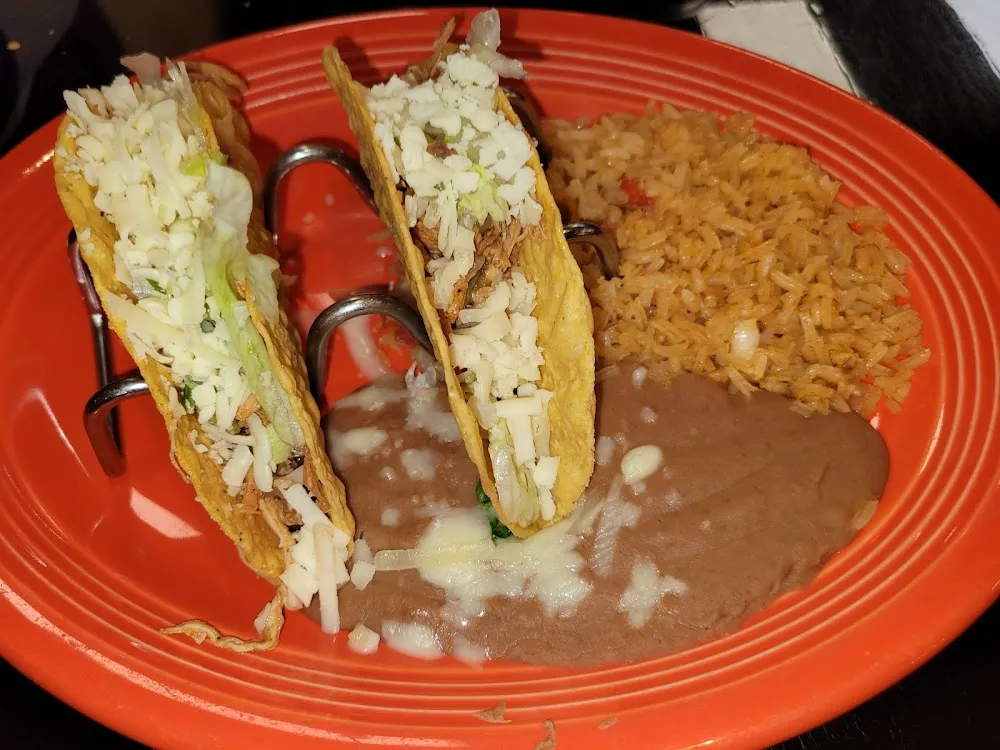 Chicken Hard Taco Plate