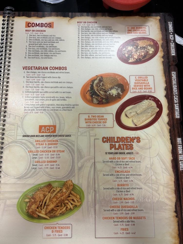 Casa Santiago Menu image 3